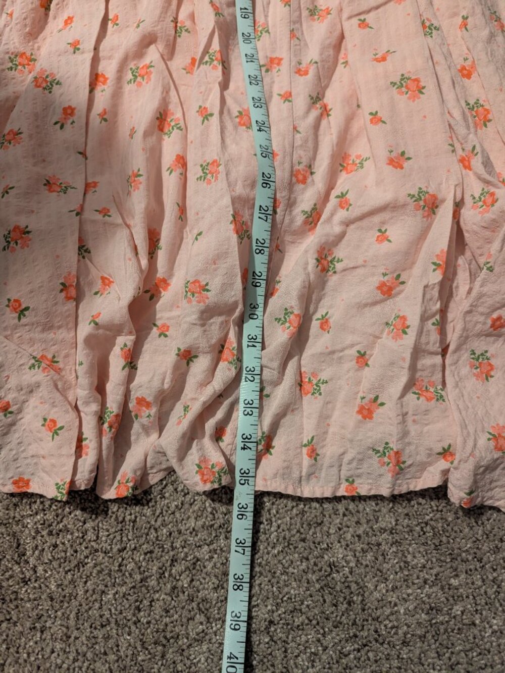 Pink Floral Cottagecore Milkmaid Dress - Picture 6 of 6